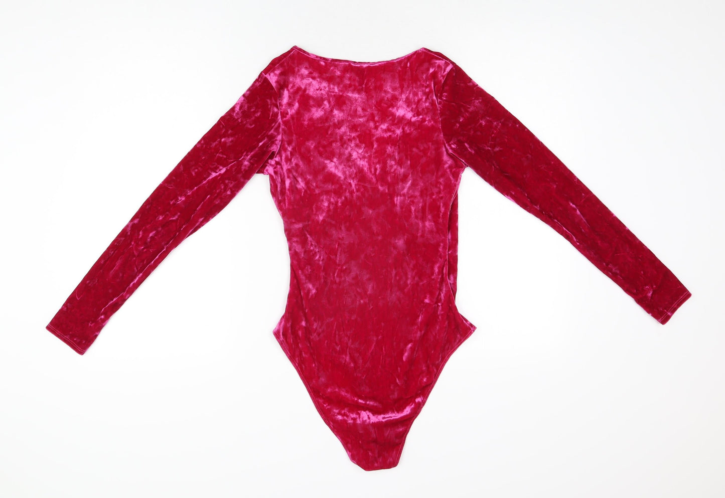 Nobody's Child Womens Pink Polyester Bodysuit One-Piece Size 8 Snap