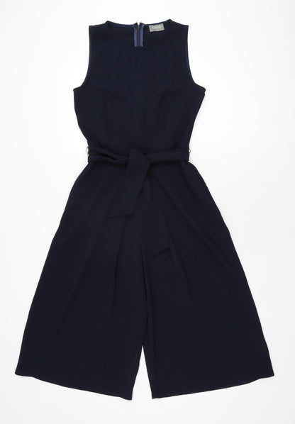 Oasis Womens Blue Polyester Jumpsuit One-Piece Size 8 L18 in Zip