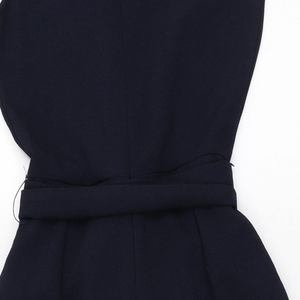 Oasis Womens Blue Polyester Jumpsuit One-Piece Size 8 L18 in Zip