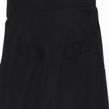 One More Womens Black Polyester Jumpsuit One-Piece Size S L22 in Zip