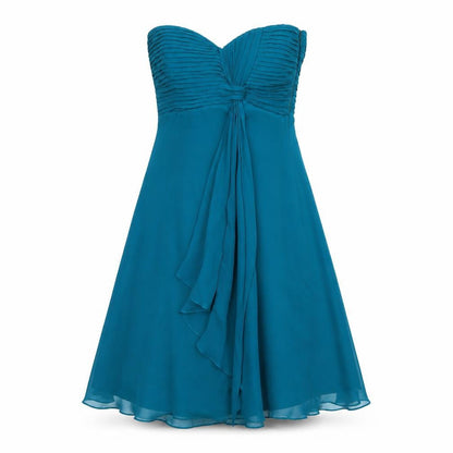Coast Womens Blue Silk A-Line Size 8 Off the Shoulder Zip