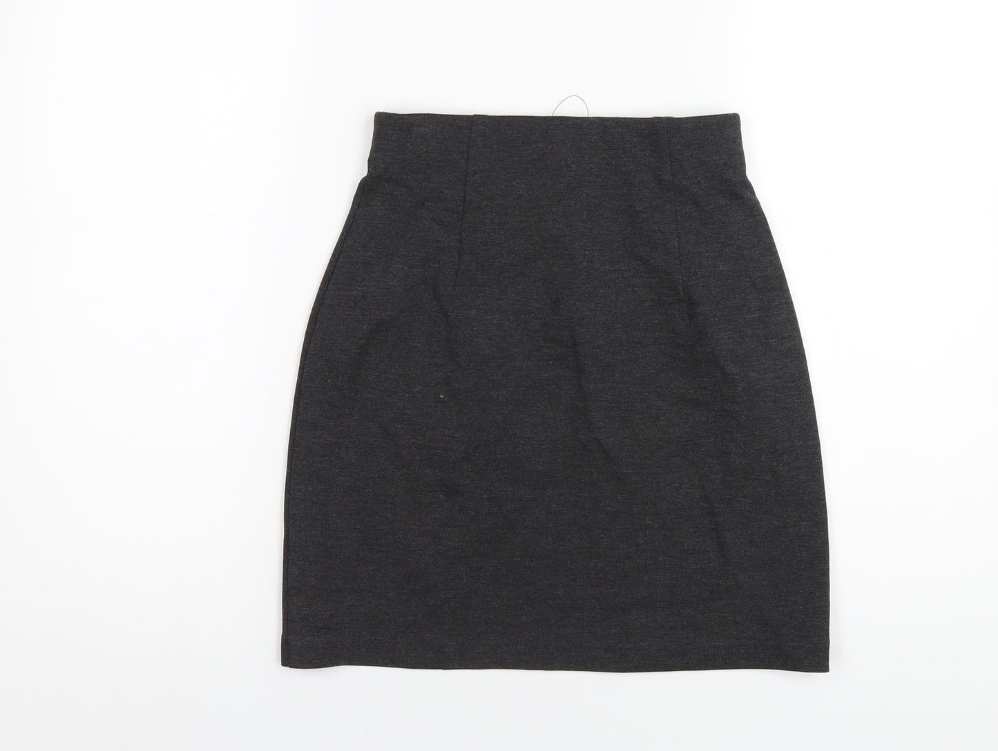 Marks and Spencer Womens Grey Viscose A-Line Skirt Size 6