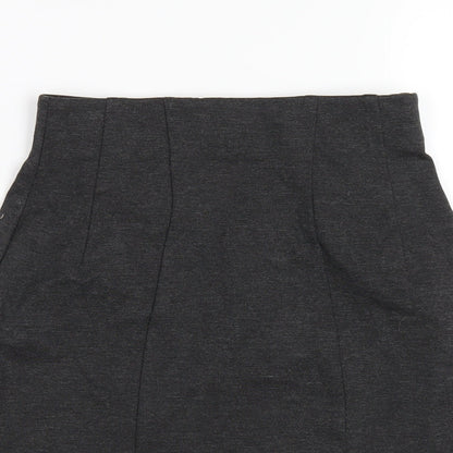 Marks and Spencer Womens Grey Viscose A-Line Skirt Size 6