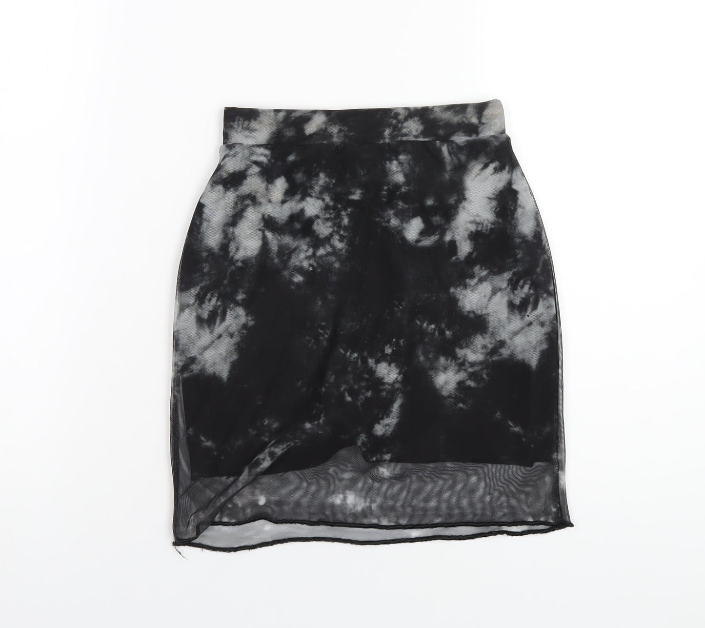 Daisy Street Womens Black Polyester A-Line Skirt Size 6