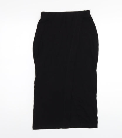 H&M Womens Black Viscose Straight & Pencil Skirt Size XS