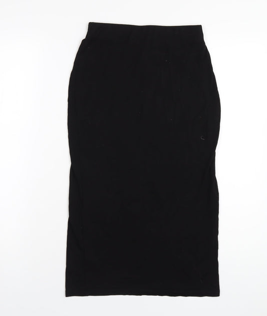 H&M Womens Black Viscose Straight & Pencil Skirt Size XS