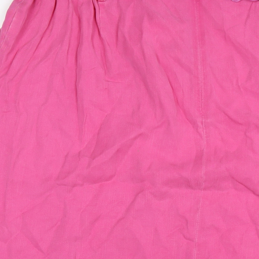 Ann Harvey Womens Pink Lyocell A-Line Skirt Size 24 Zip