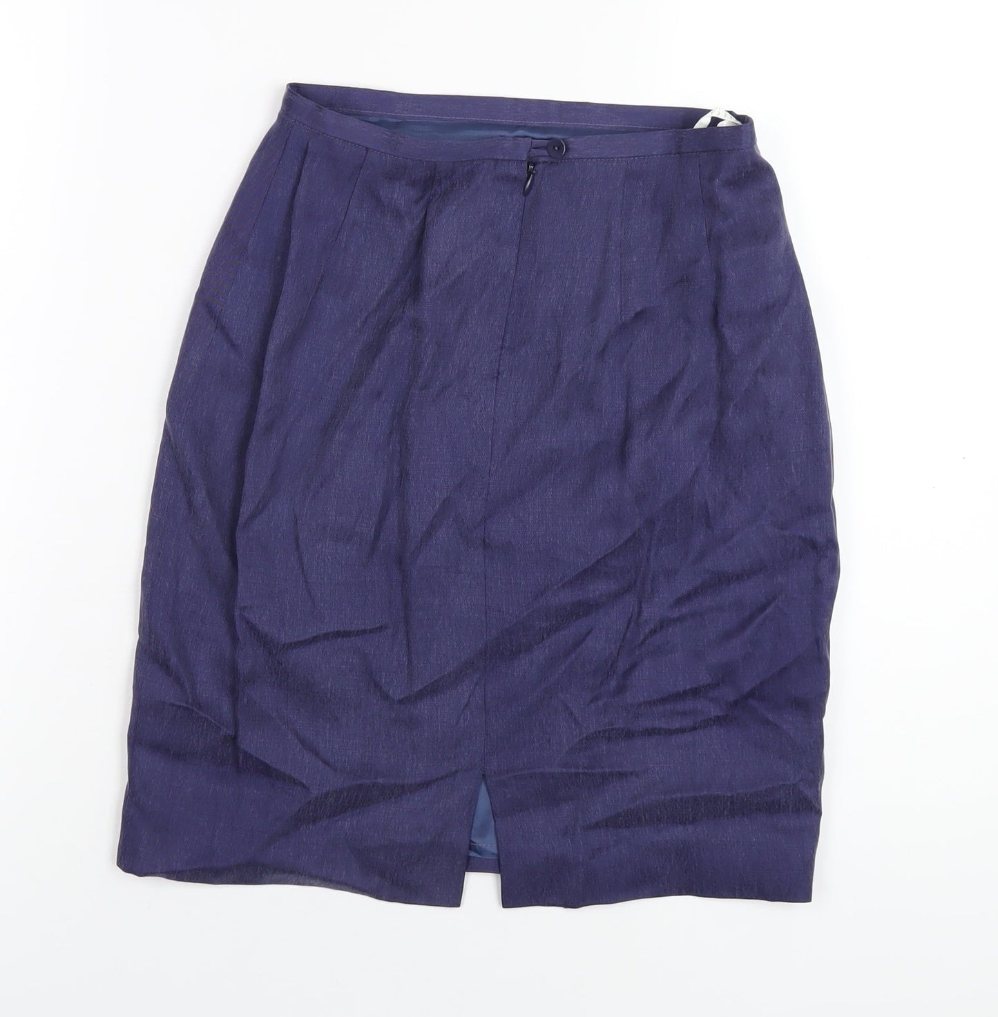 Precis Womens Purple Viscose A-Line Skirt Size 8 Zip