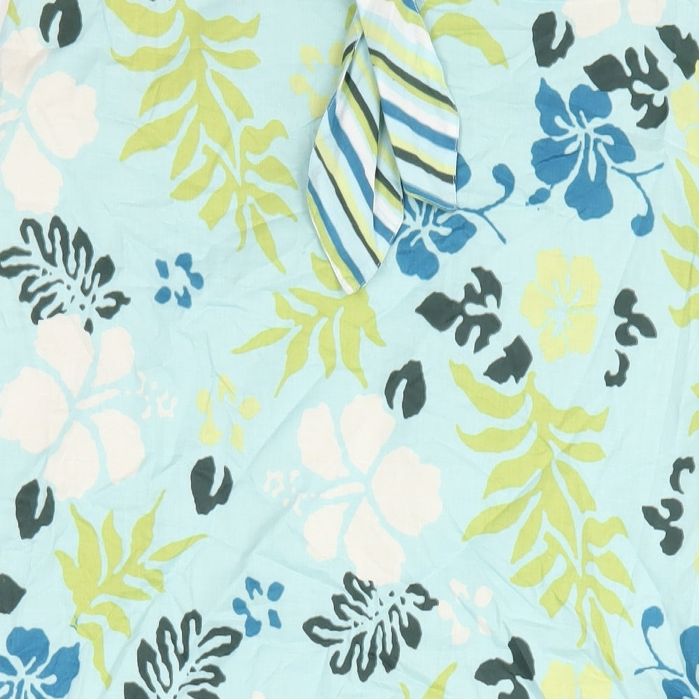 Olsen Womens Multicoloured Geometric Cotton A-Line Skirt Size 10 Zip