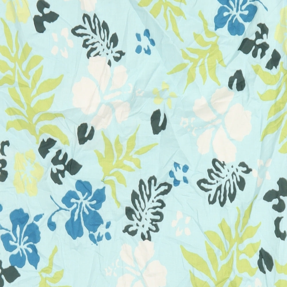 Olsen Womens Multicoloured Geometric Cotton A-Line Skirt Size 10 Zip