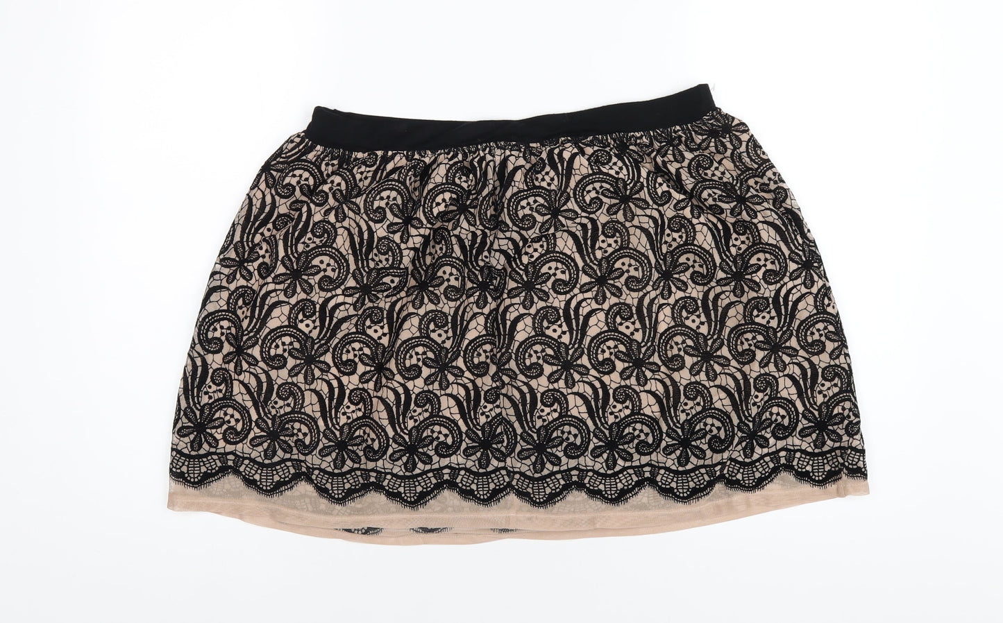 Womens UK Size 14 River Island A-Line Mesh Skirt