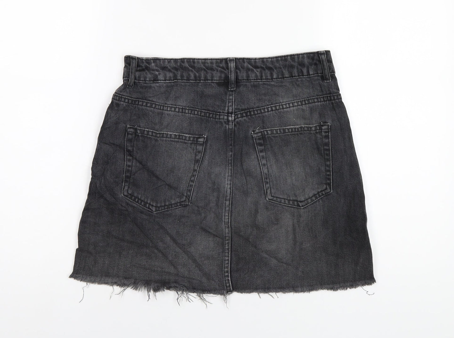 Womens UK Size 10 Topshop A-Line Denim Skirt