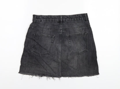 Womens UK Size 10 Topshop A-Line Denim Skirt