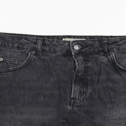 Womens UK Size 10 Topshop A-Line Denim Skirt
