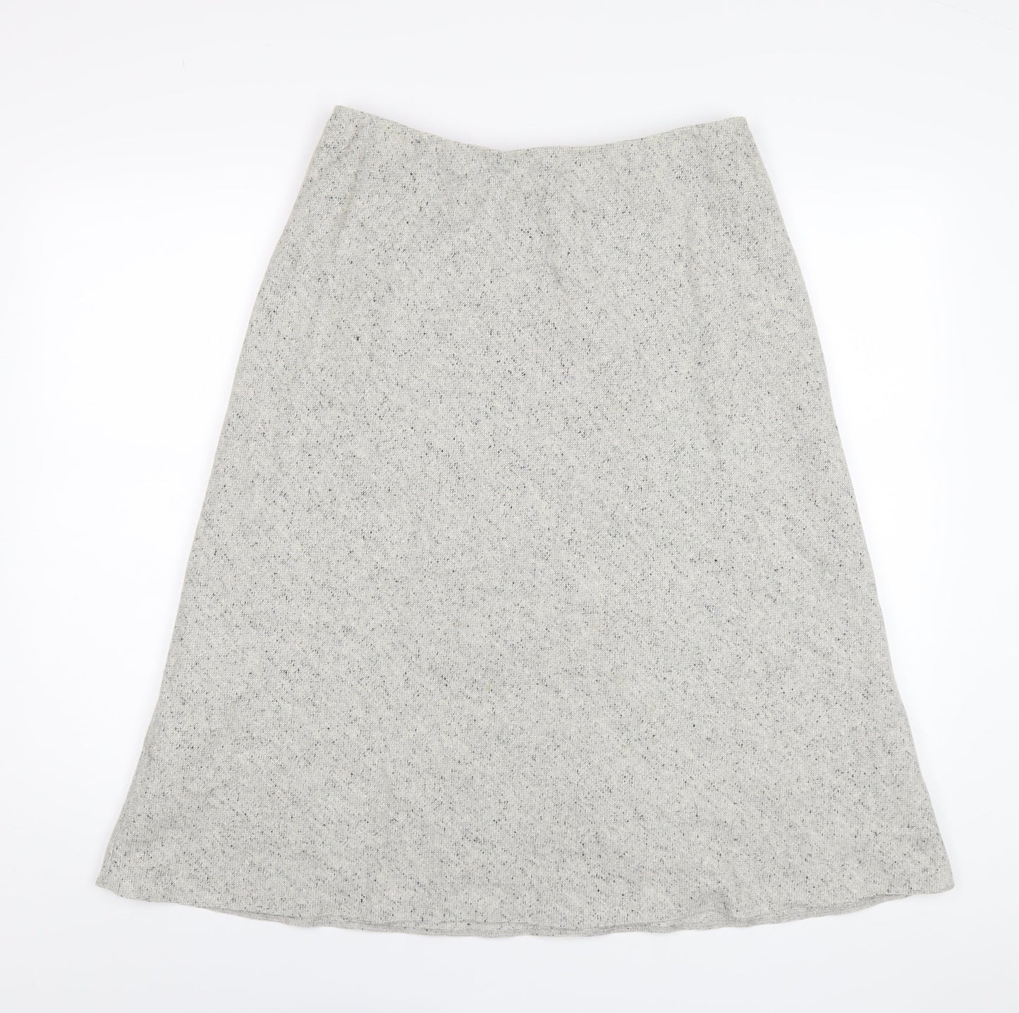 Alex & Co Womens Grey Wool A-Line Skirt Size 14