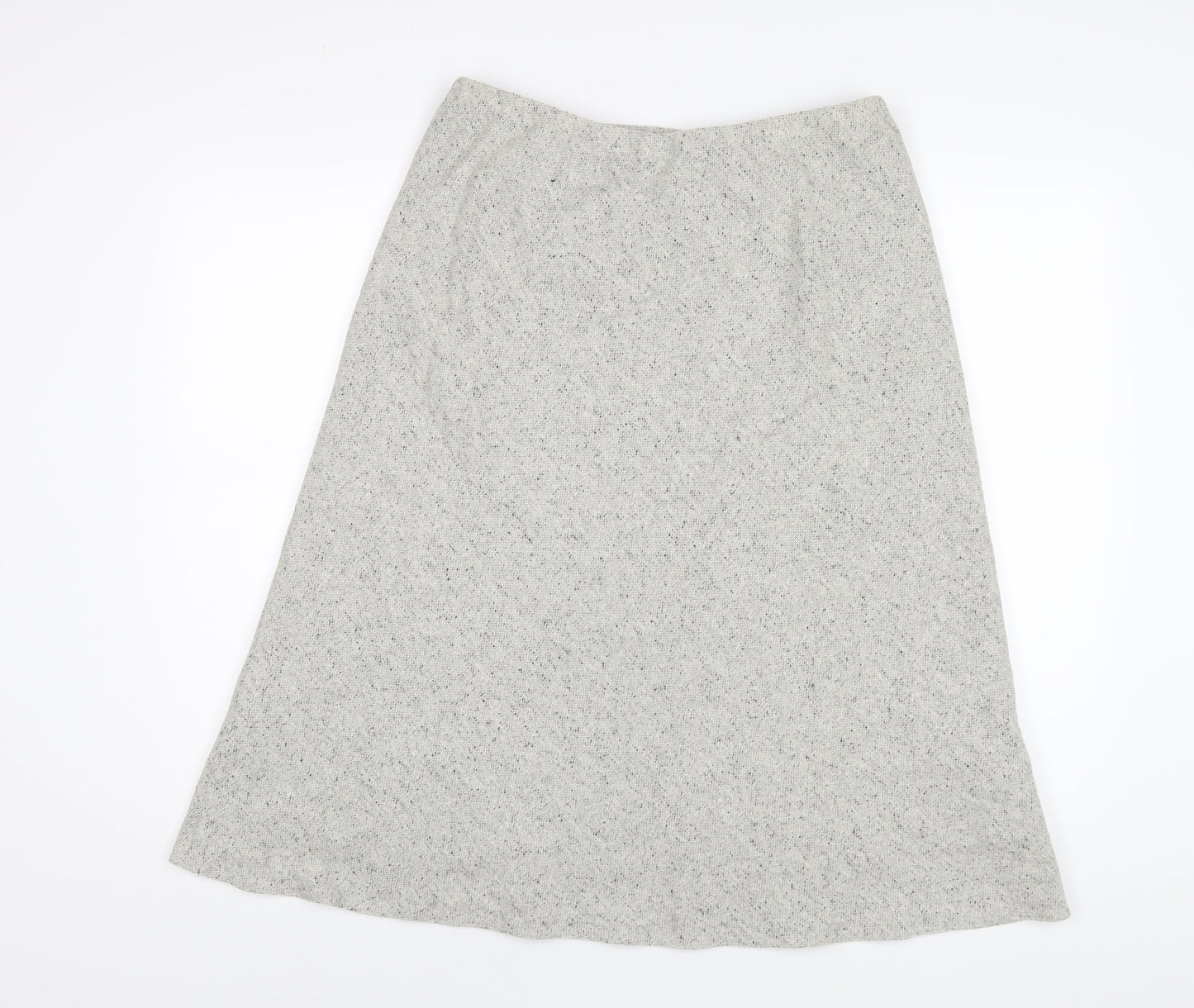 Alex & Co Womens Grey Wool A-Line Skirt Size 14