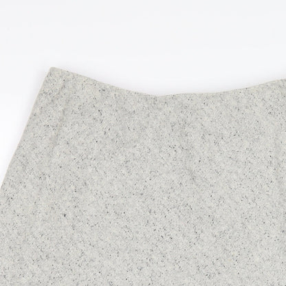 Alex & Co Womens Grey Wool A-Line Skirt Size 14