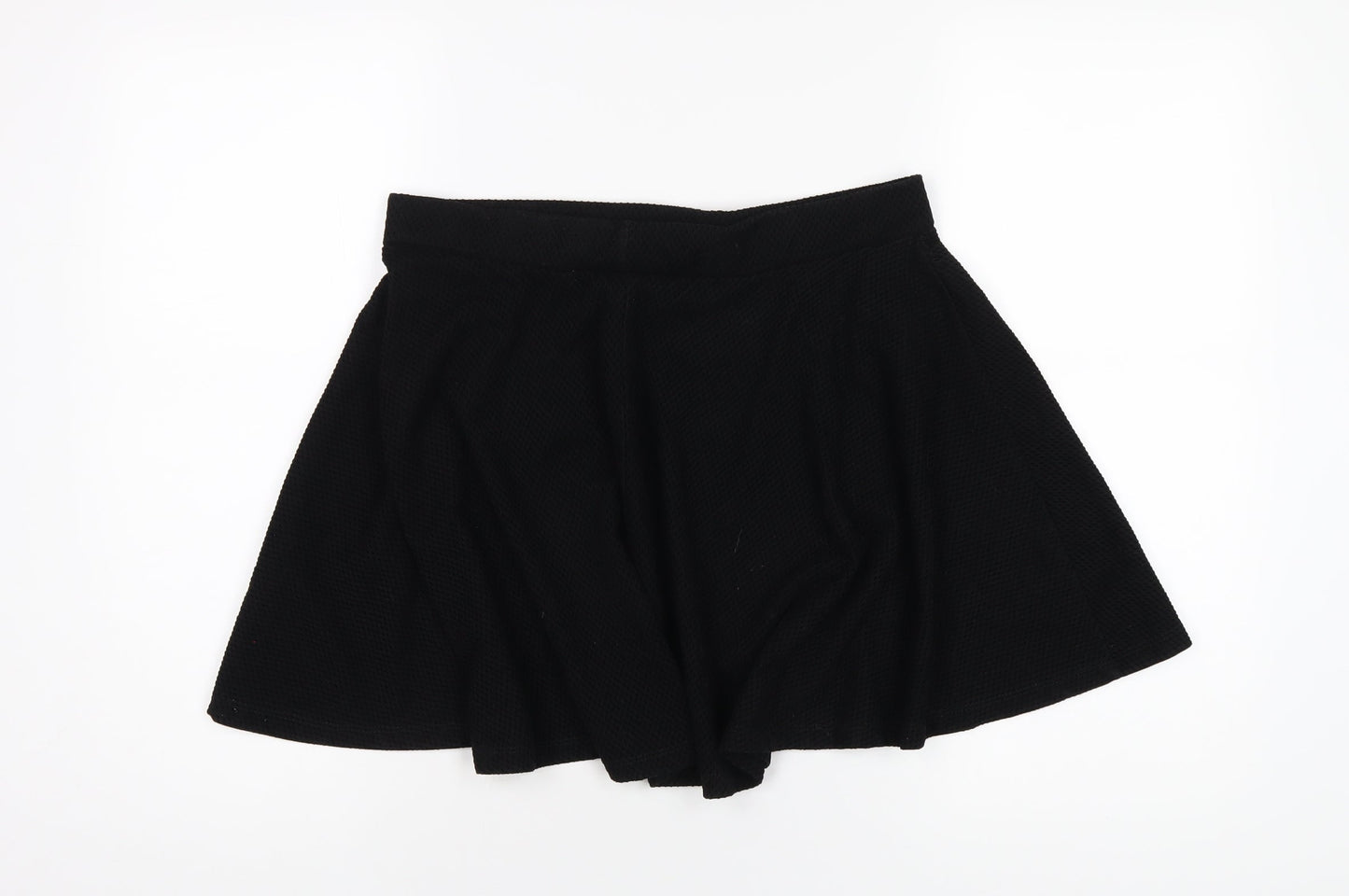 Henry Holland Womens Black Polyester A-Line Skirt Size 14