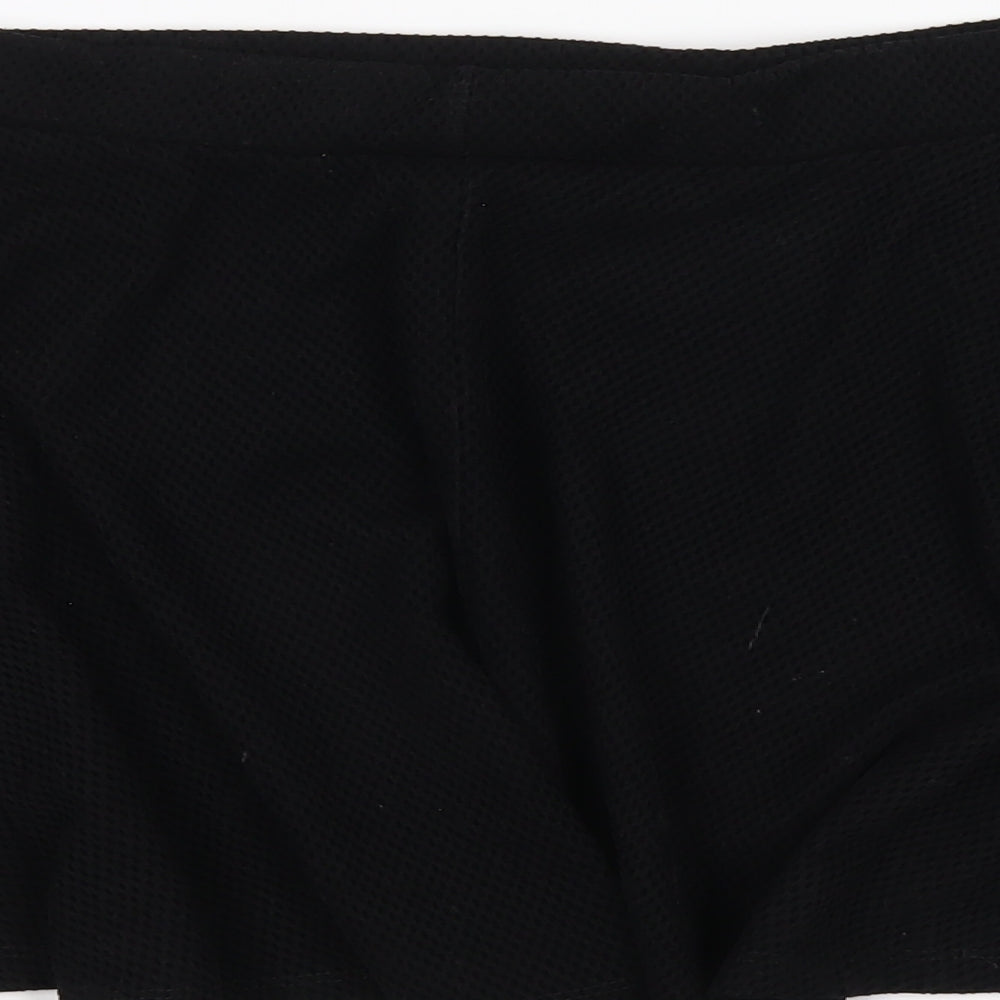 Henry Holland Womens Black Polyester A-Line Skirt Size 14