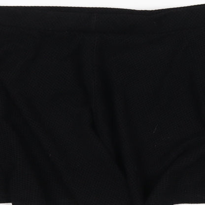 Henry Holland Womens Black Polyester A-Line Skirt Size 14