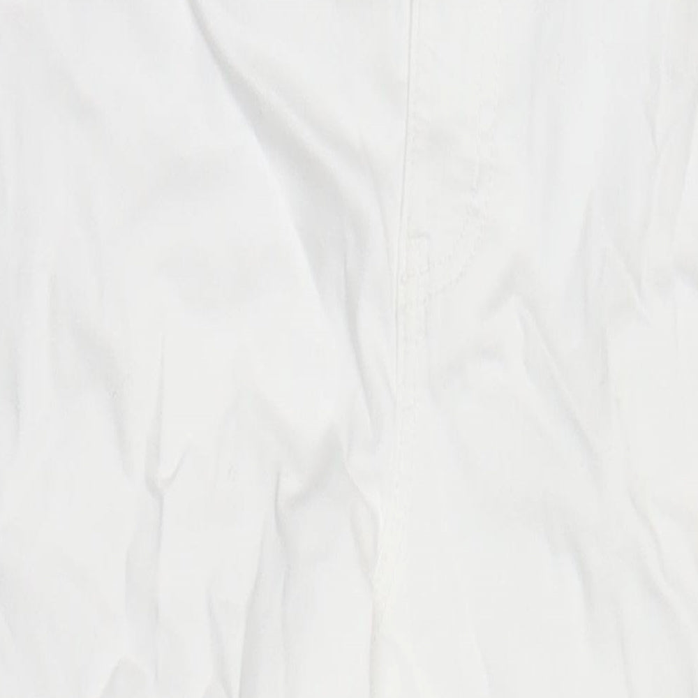 Womens UK Size 8 Marks and Spencer Regular Fit Straight White Jeans