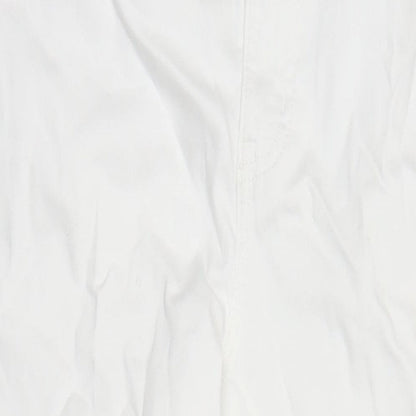 Womens UK Size 8 Marks and Spencer Regular Fit Straight White Jeans
