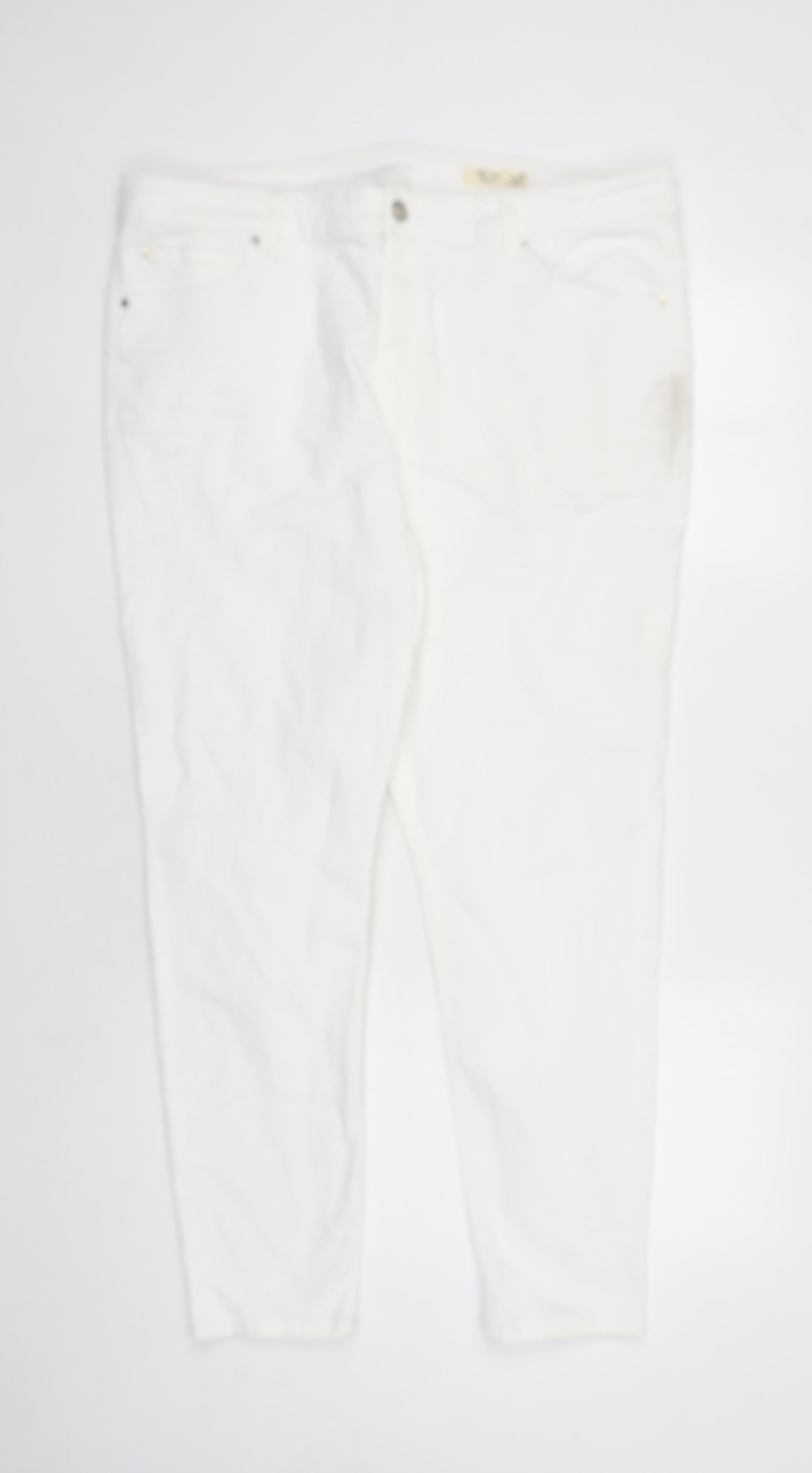 Womens UK Size 20 Marks and Spencer Regular Fit Skinny White Jeans