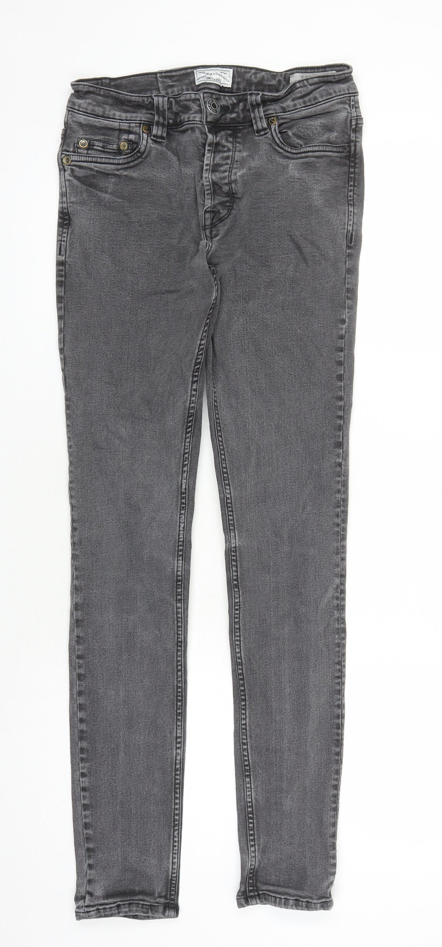 Womens UK Size 28 in ONLY & SONS Slim Fit Skinny Grey Jeans