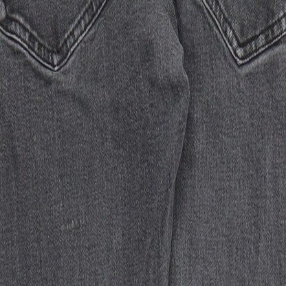 Womens UK Size 28 in H&M Regular Fit Straight Grey Jeans
