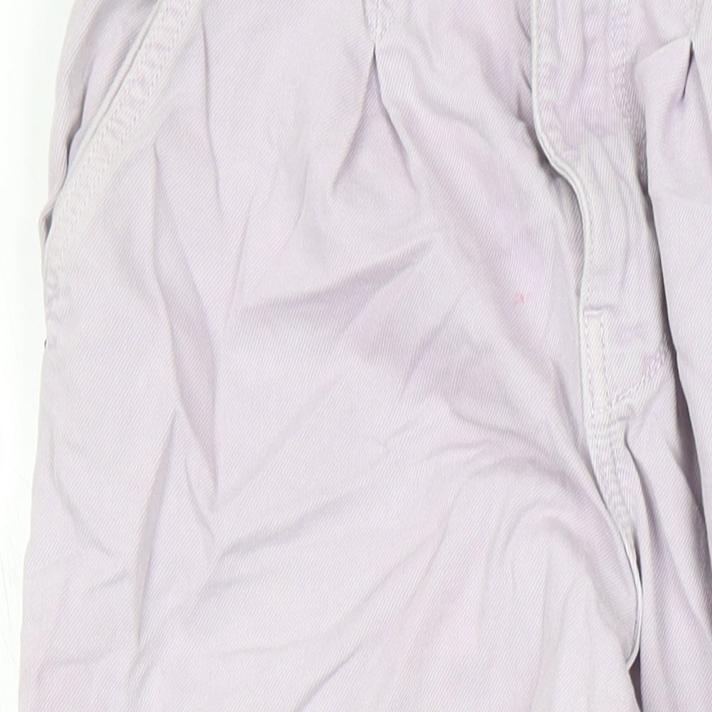 Zara Womens Purple Cotton Tapered Jeans Size 8 L24 in Regular Zip - Pockets