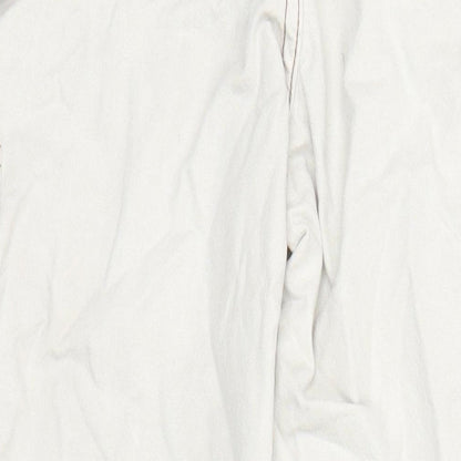 ASOS Womens Beige Cotton Straight Jeans Size 8 L31 in Regular Zip - Pockets