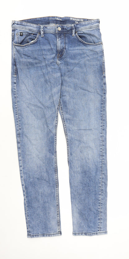 Mens UK Size 34 in TOM TAILOR Slim Fit Straight Blue Jeans