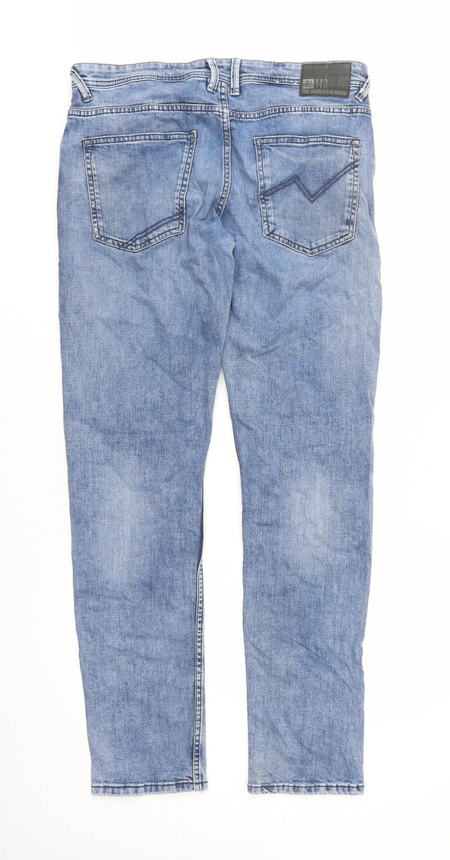 Mens UK Size 34 in TOM TAILOR Slim Fit Straight Blue Jeans