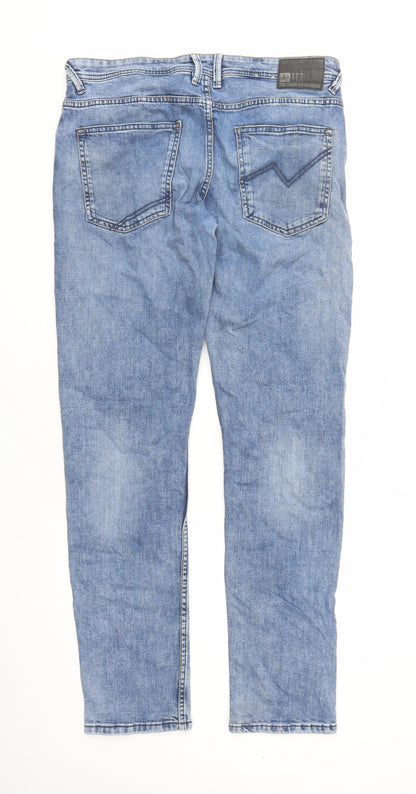 Mens UK Size 34 in TOM TAILOR Slim Fit Straight Blue Jeans