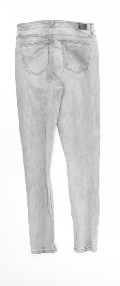 Womens UK Size 12 TALLY WEiJL Regular Fit Skinny Grey Jeans
