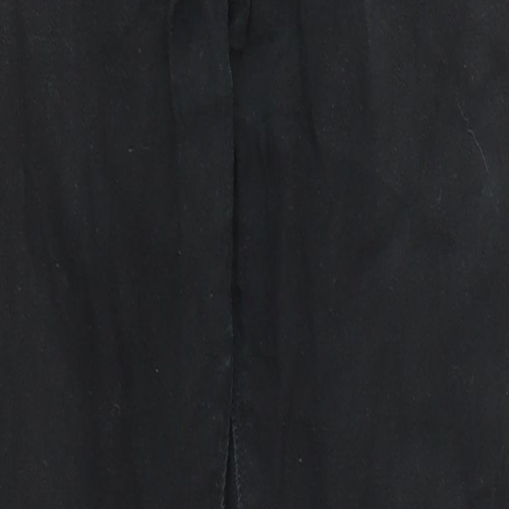 Mens UK Size 28 in River Island Regular Fit Straight Black Jeans