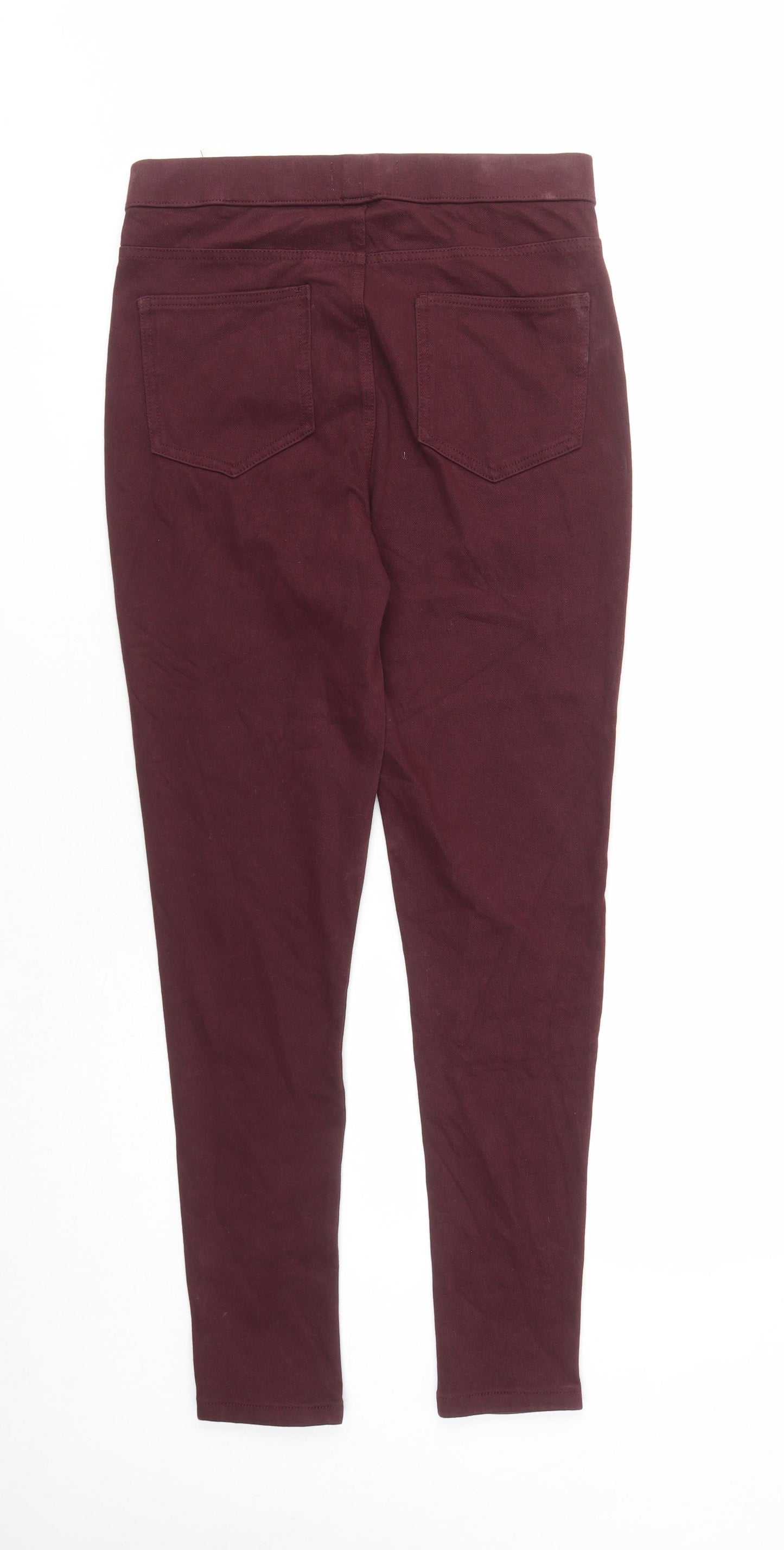 Womens UK Size 12 Marks and Spencer Regular Fit Jegging Red Jeans