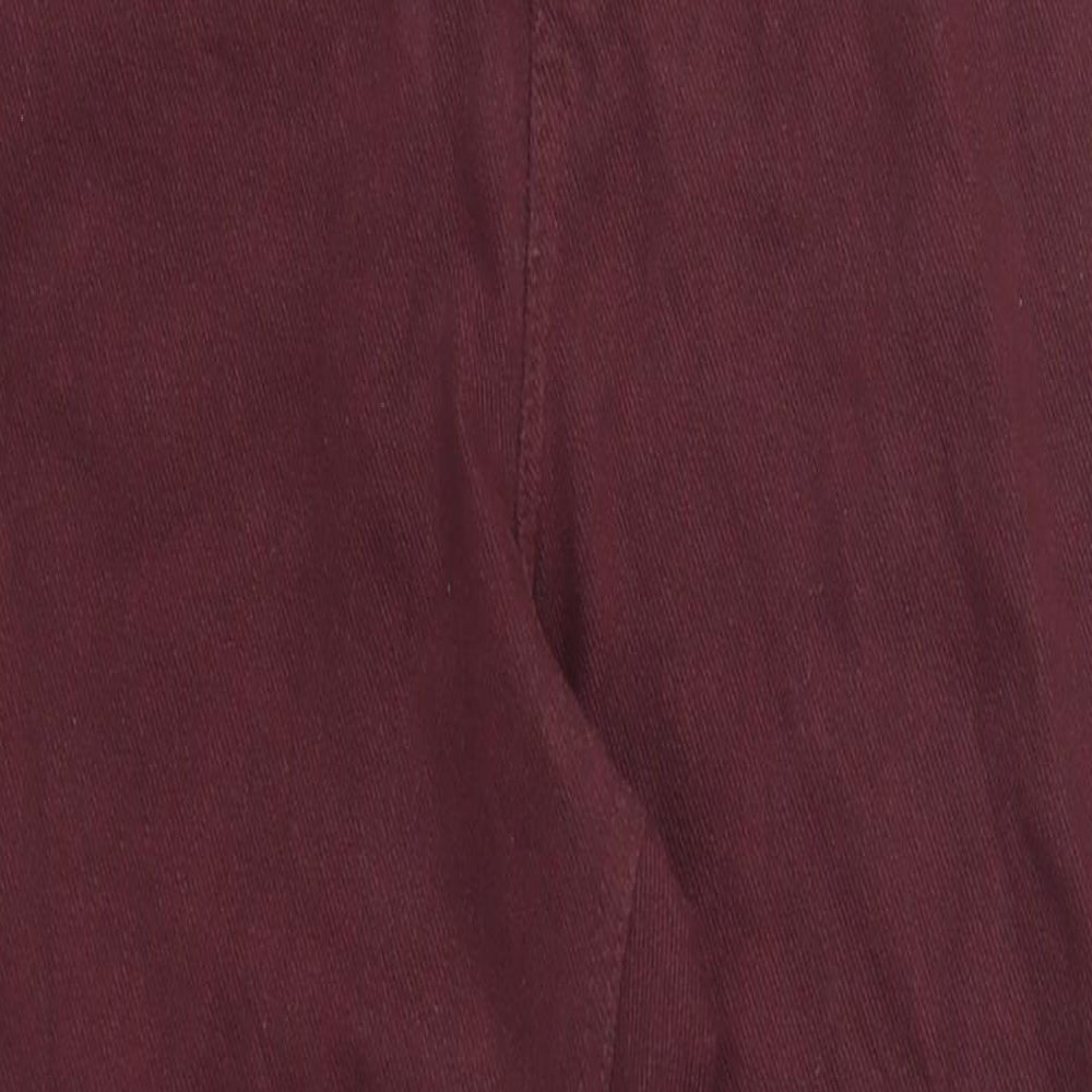 Womens UK Size 12 Marks and Spencer Regular Fit Jegging Red Jeans