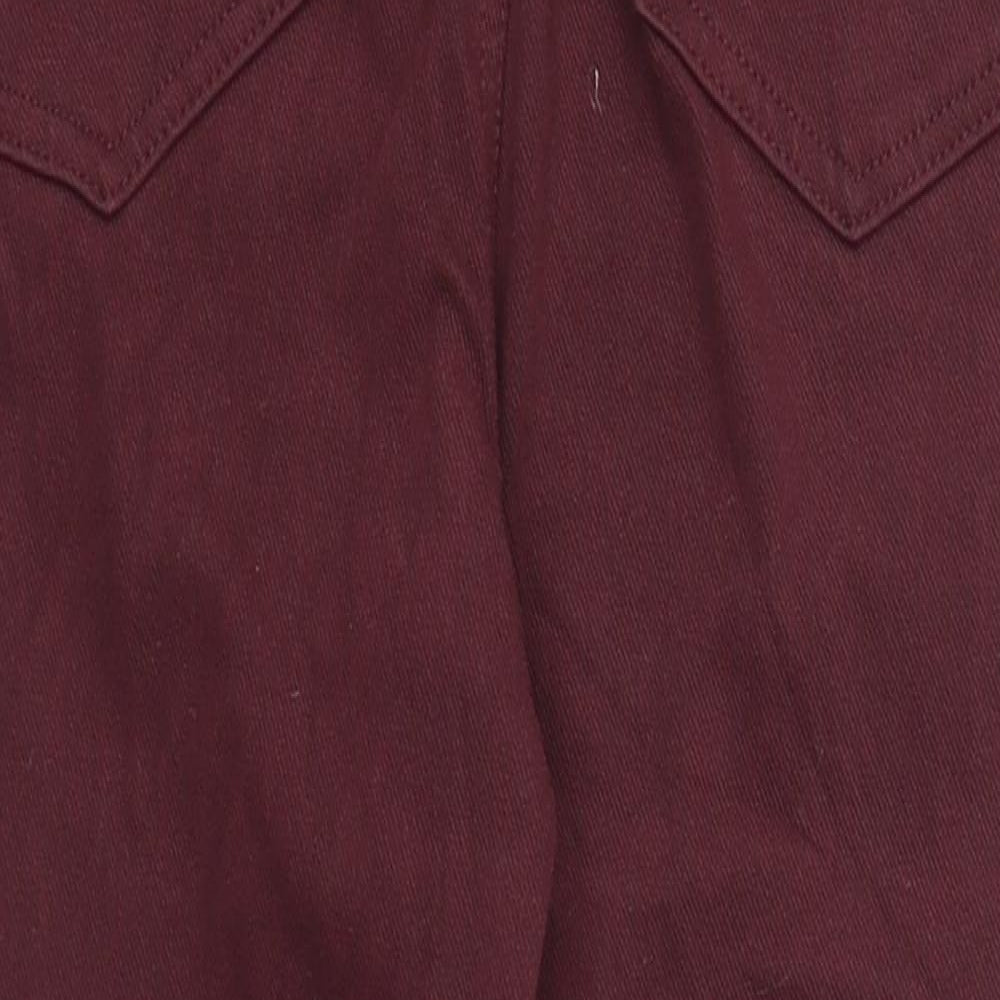 Womens UK Size 12 Marks and Spencer Regular Fit Jegging Red Jeans