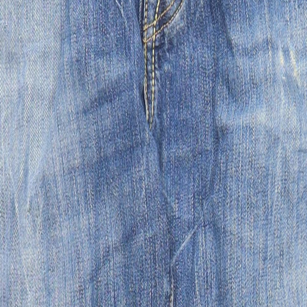 Mens UK Size 30 in Replay Regular Fit Straight Blue Jeans