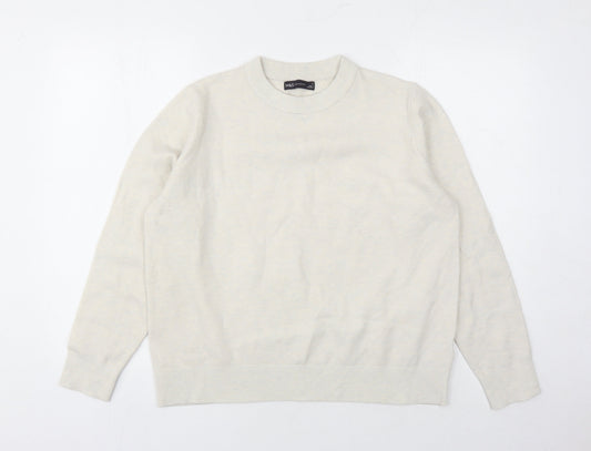 Womens UK Size M Marks and Spencer Ivory Pullover Jumper