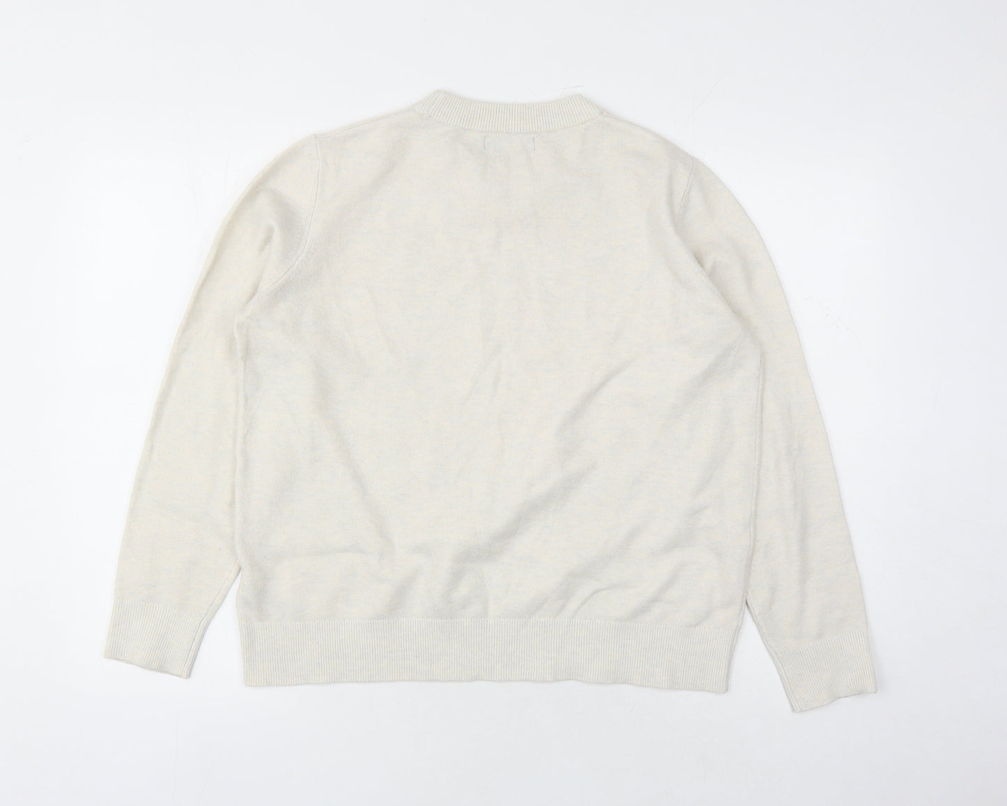 Womens UK Size M Marks and Spencer Ivory Pullover Jumper
