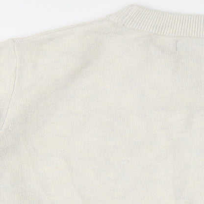 Womens UK Size M Marks and Spencer Ivory Pullover Jumper