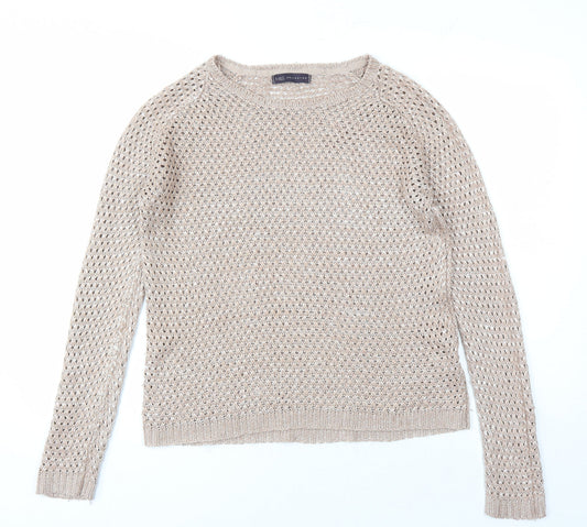 Womens UK Size 10 Marks and Spencer Brown Pullover Jumper