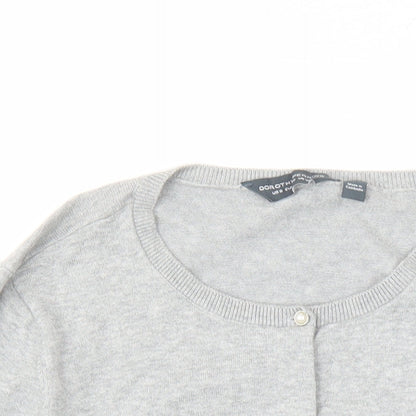 Womens UK Size 12 Dorothy Perkins Grey Cardigan Jumper