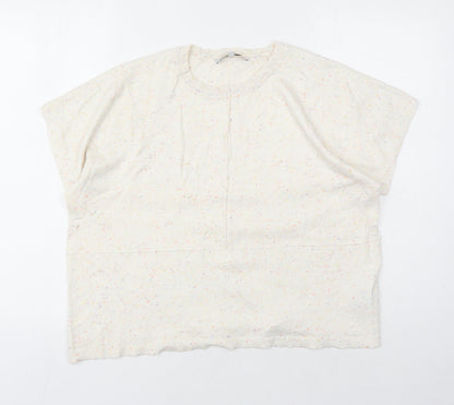 Womens UK Size XS NEXT Beige Pullover Jumper