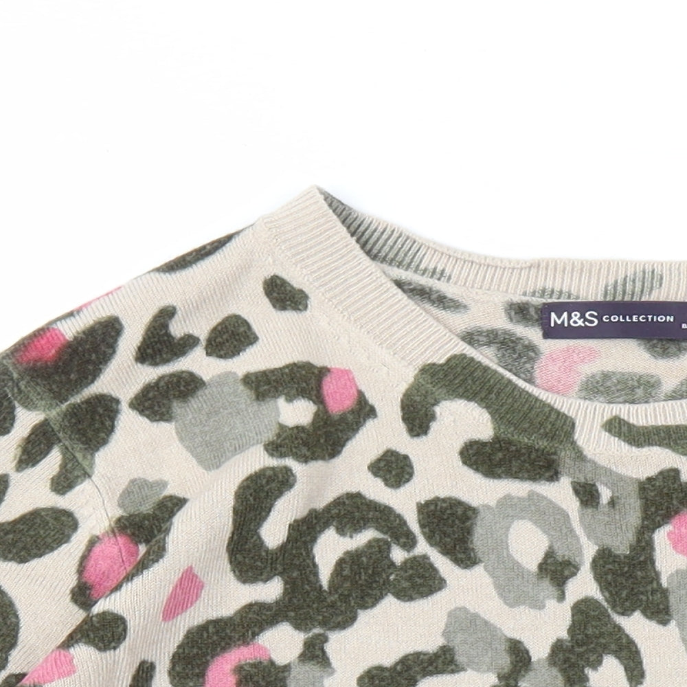 Womens UK Size 14 Marks and Spencer Brown Pullover Jumper