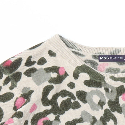 Womens UK Size 14 Marks and Spencer Brown Pullover Jumper