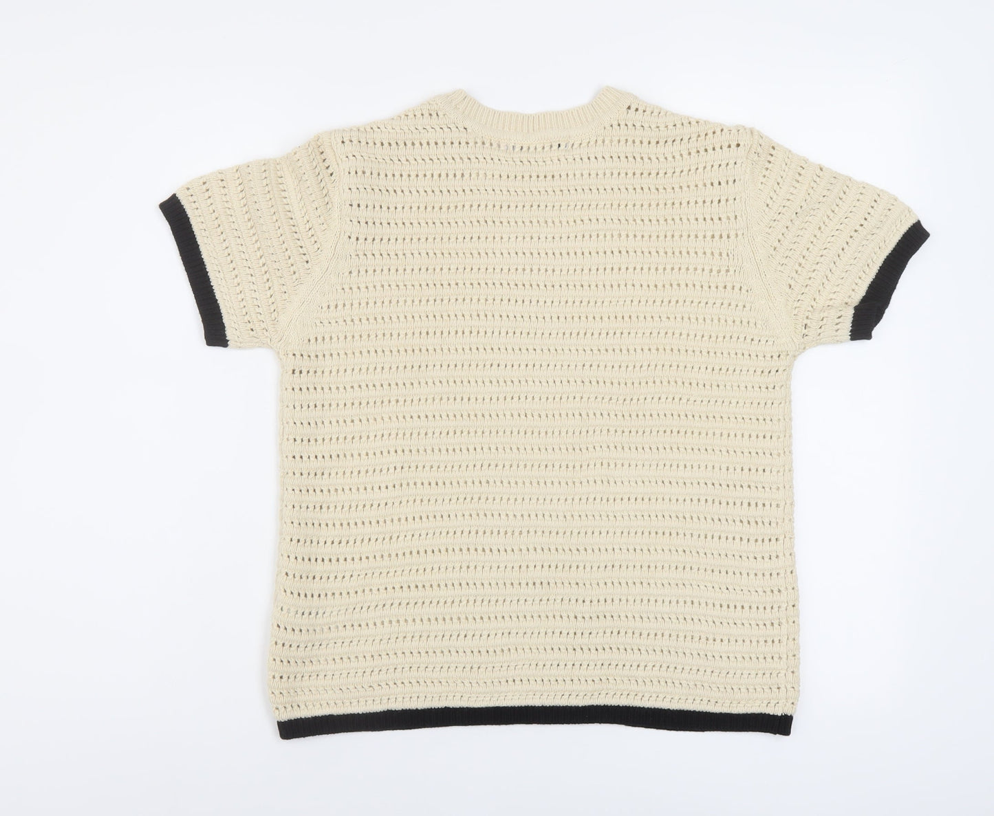 Womens UK Size S Marks and Spencer Beige Pullover Jumper