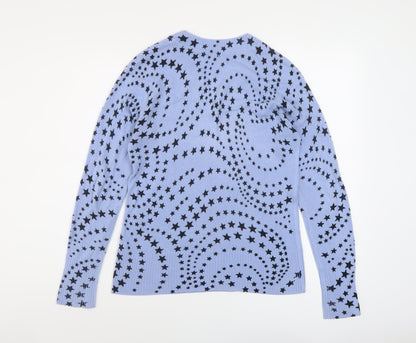 Womens UK Size 8 Marks and Spencer Blue Pullover Jumper
